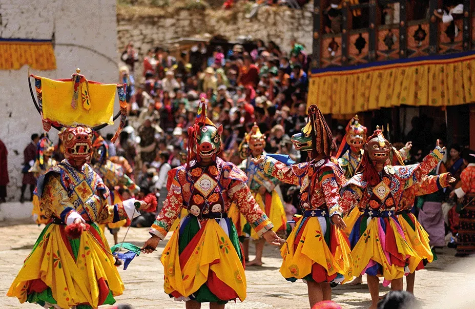 Paro Tshechu masked dance